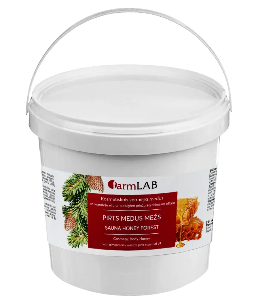 Pine sauna honey jar
